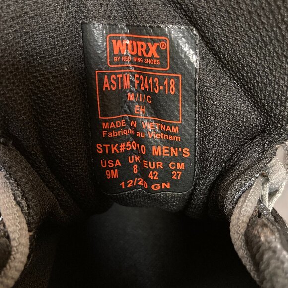 Carbide Men's Safety Toe Athletic Work Shoe-Worx - Style 5010 - 9M - Picture 7 of 12